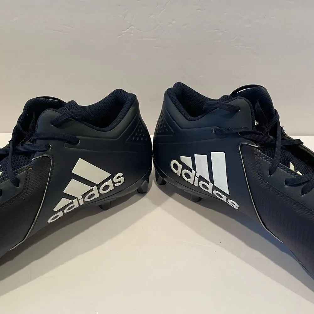 Adidas White and Blue Football Cleats Shoes with Quick-Lace System